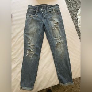 American Eagle Distressed Boyfriend Jeans